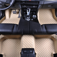 Tapis de voiture violet universel en cuir, tapis de sol de voiture 3 pièces 4 pièces 5 pièces tous les accessoires automobiles disponibles
