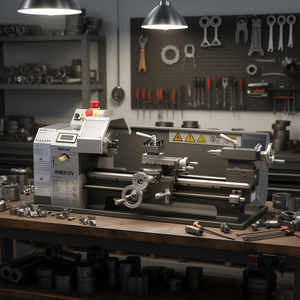 Torno Manual Vevor de 8 x 16 Pulgadas, 550W, de Sobremesa, Velocidad Variable de 0-2500 RPM, Husillo R8 - Product Image 2