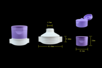 Capuchon de tube de dentifrice à ouverture à clapet, conception personnalisée OEM ODM, anti-fuite, en plastique, pour emballage de tubes de soins bucco-dentaires, avec bec verseur
