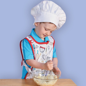 Gorro de Chef Simple, Ecológico, de Sarga Resistente y Duradera para Niños, Uso Doméstico, para Panaderos y Chefs - Product Image 4