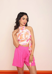 Top plisado con lazo para mujer, blusa elegante de verano, camisa ligera de moda informal para fiesta - Product Image 3