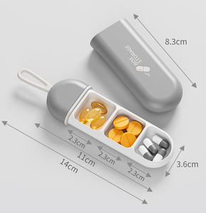 <span class=keywords><strong>Mini</strong></span> Hàng Ngày Xách Tay Du Lịch Không Thấm Nước Thuốc Lưu Trữ Hộp Thuốc Dispenser Chủ <span class=keywords><strong>Container</strong></span> Cho Các Thuốc Vitamin Kết Thúc Dầu - Product Image 2