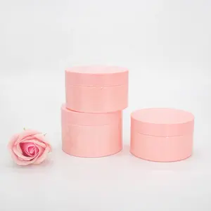 Stock disponible 120G 200G 250G vide rose noir cheveux masque visage crème baume à lèvres Pet conteneur cosmétique pot en plastique avec couvercle