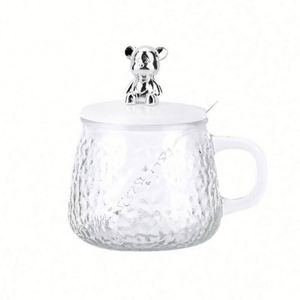 Nueva Taza de Café de Vidrio Ecológica 2024 con Tapa de Rosca, Diseño de Dibujos Animados, Estilo Americano, Unisex, Regalo para el Hogar y la Oficina - Product Image 6