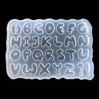 Nouvelles Idées YS – Moule en Silicone Écologique pour Chiffres et Lettres, Idéal pour la Fabrication de Porte-clés, Pendentifs, Boucles d'Oreilles, Bijoux, Bonbons Gélifiés et Gâteaux