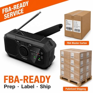 <span class=keywords><strong>Radio</strong></span> meteorológica de emergencia con manivela solar, AM/FM, portátil, recargable, batería de 1200 mAh, linterna LED, alarma SOS para huracanes - Product Image 4