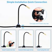 Kit d'irrigation goutte à goutte réglable à 360° de 30 m (100 pieds) pour serres et vergers, économiseur d'eau, vente en gros usine