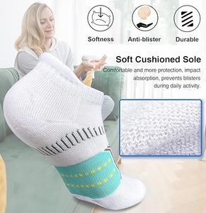 Unisex Adult Blister Resist Performance No Show Athletic <b>Running</b> <b>Socks</b> - Product Image 5