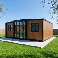 Maisonnette préfabriquée modulaire extensible pour suite d'hôtes dans la cour et logement de retraite