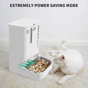 <span class=keywords><strong>PETKIT</strong></span> Smart Automatic Pet Feeder Timing Intelligent Double Storage Cabinet Cat Dog Food Bowl all'ingrosso - Product Image 5