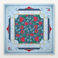 Trophy 2026 Gran Oferta Fichas de Mahjong Americano Grabadas en Acrílico Rojo y Azul Lagoon Juego de Entretenimiento Duradero