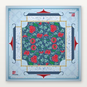 Trophy 2026: Piastrelle Mahjong Americane in Acrilico Incise, Rosse e Blu Lagoon - Gioco di Intrattenimento Durevole - Offerta Calda - Product Image 4