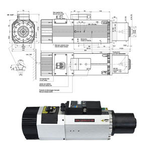 CNC LY 2025 Offre Spéciale 9kW ISO30 Moteur de broche en acier avec ATC pour le changement rapide d'outil pour la sculpture sur bois Pièces de machines à bois - Product Image 3