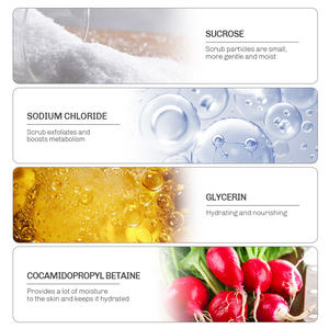 Exfoliante Corporal de Marca Privada, Cuidado de la Piel, Orgánico, con Manteca de Karité y Fresa, Hidratante, Exfoliante <span class=keywords><strong>Natural</strong></span> de Azúcar, Blanqueador - Product Image 5