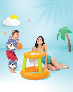 <span class=keywords><strong>INTEX</strong></span> 58504 56500 Cerceau flottant / MEGA Cerceau flottant <span class=keywords><strong>Jeu</strong></span> d'eau flottant en PVC d'extérieur Comprend une balle gonflable - Product Image 4