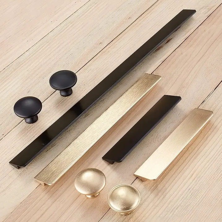Gold Kitchen Drawer Handles Cabinet Aluminum Handle