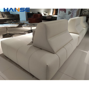 Villa di lusso italiano divano stand posti a sedere grande l artigiano design straordinario modulare in microfibra tessuto divano set soggiorno mobili - Product Image 6