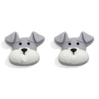 Kerajinan Resin Kepala Hewan Desain Campuran, Ornamen Panda Anjing Monyet Buatan, Cabochon Simulasi Bunga Pisang, Dekorasi Seni DIY