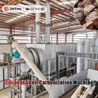 Machine de carbonisation continue, four à charbon de biomasse pour la fabrication de charbon à partir de coques de noix de coco et de palmiers