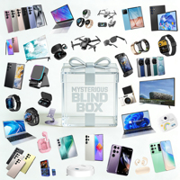 Boîte mystère électronique de haute qualité à 100 %, boîte surprise incluant des écouteurs, des gadgets pour smartphone, tablette, ordinateur portable, cadeau de Noël parfait
