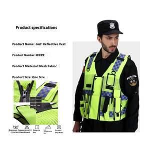 Giubbotto di salvataggio personalizzabile Multi-funzionale <span class=keywords><strong>abbigliamento</strong></span> di sicurezza riflettente per la costruzione di sicurezza giubbotto riflettente - Product Image 1