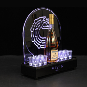 Mingxin barware ที่ใส่แก้วช็อต LED พร้อมโลโก้บนพื้นหลัง - Product Image 4