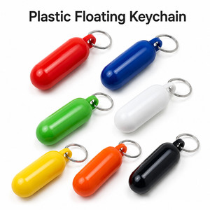 Porte-clés flottant en plastique avec logo personnalisé, anneau porte-clés flottant pour bateau, navigation marine, natation, pêche, sports nautiques, flotteur de sécurité - Product Image 1