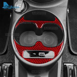 Pour <span class=keywords><strong>Abarth</strong></span> 595/695/Fiat <span class=keywords><strong>500</strong></span> 2016 2017 <span class=keywords><strong>2018</strong></span> 2019 2020 2021 2022 2023 Réel Doux En Fiber De Carbone Autocollant LHD RHD Porte-Gobelet Garniture - Product Image 5