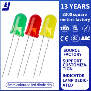 Diodi emettitori di luce a diodi <span class=keywords><strong>led</strong></span> ad alta luminosità 5mm testa rotonda gialla diffusa 3mm 5mm perline a diodi emettitori di luce - Product Image 2