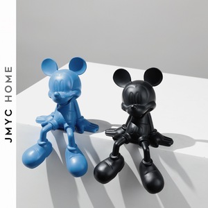 Scultura moderna di topolino del fumetto della vetroresina di Pop Art per l'artigianato del metallo dell'ornamento della decorazione domestica - Product Image 3