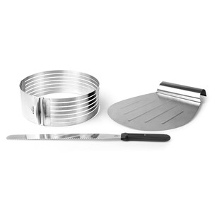 Set di utensili per torte con stampo ad anello e spatola per cuocere e servire - Product Image 1
