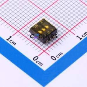 DSHP03TJGET DIP Switch Switch ( Number of Switch Sections: 3 )( Lead Spacing: 1.27mm ) - Product Image 1