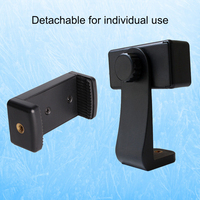 Clip de téléphone portable flexible en ABS C4B1 avec trou de vis 1/4 pouce pour trépied de smartphone, monopode, bâton de selfie