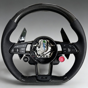 Volante Deportivo de Fondo Plano en Forma de S para Cuero para <span class=keywords><strong>Audi</strong></span> A3A4B8B9A5S5A6C7A7Q5Q7RS3RS7A8R8Q3 - Product Image 4