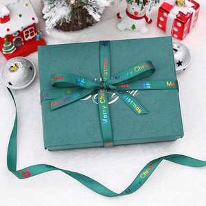 Nine-Colored <b>Ribbon</b> Christmas Printed <b>Ribbon</b> 1cm Silk <b>Ribbon</b> Diy Gift Wrapping Decorative <b>Ribbon</b> For Holiday Gift Box - Product Image 4
