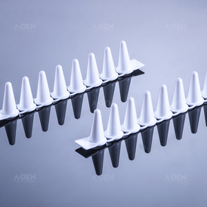Tube à essai 100uL PCR Tube Bandes Volume 0.1ml Blanc Dnase Rnase Gratuit 8 Bandes PCR tube Clair Non stérile 0.1mL - Product Image 6