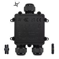 Boîte de jonction 3 voies IP68, connecteur de câble LED, boîte de jonction pour bande LED, boîtier en nylon, boîte de jonction étanche