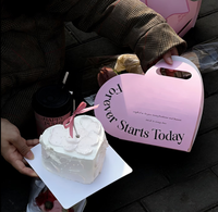 Boîte à dragées en forme de cœur pour mariage, en matériaux recyclés, boîte cadeau unique avec ruban pour la Saint-Valentin