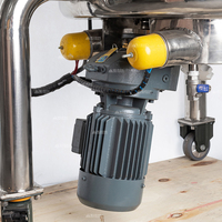Cuve de mélange magnétique verticale sans joint, réacteur de mélange sanitaire en acier inoxydable à agitation magnétique