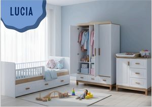 Cómoda de Tres Cajones para Cuarto de Bebé LUCIA, Diseño Atemporal, Detalles Funcionales de Excelente Calidad - Product Image 2