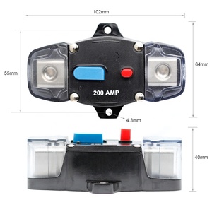 12-48VDC Mini disyuntor 30A-300A Portafusibles en línea para automóvil con Terminal estéreo <span class=keywords><strong>Protector</strong></span> de sobrecarga de barco marino - Product Image 3