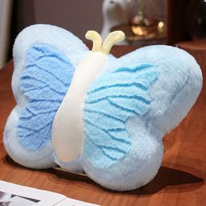 Bantal dan selimut Super lembut 2 in 1 bantal mewah nyaman bentuk kupu-kupu bantal mewah menggemaskan selimut 2 in 1 Hadiah untuk anak-anak - Product Image 6