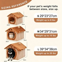 Maison pour animaux de compagnie, canapé-lit pour chat moderne et luxueux, détachable, pliable, lavable, écologique, durable, pour petits animaux, utilisation intérieure/extérieure