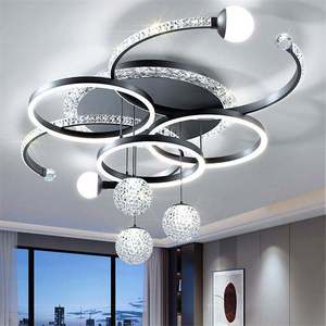 Lampadario <span class=keywords><strong>a</strong></span> Anello con Design Creativo Stile Nordico Cielo Stellato, Illuminazione Moderna Minimalista <span class=keywords><strong>LED</strong></span> <span class=keywords><strong>per</strong></span> <span class=keywords><strong>Soggiorno</strong></span> e Camera da Letto - Product Image 3