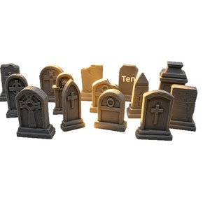 Accessoires de scène de tombe en PLA imprimés en 3D, modèles de terrain spécialisés, ornements décoratifs - Product Image 5