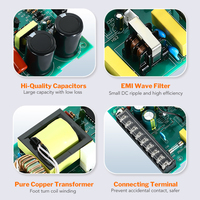 Module d'alimentation à découpage à cadre ouvert personnalisable 100W AC 110V 220V DC 24V 2.5A 3A 4A 6A Circuit unique pour usage industriel