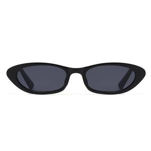 Lunettes de soleil rétro ovales œil de chat à petite monture pour femme, nouvelle mode tendance, idéales pour les séances photo urbaines haut de gamme, anti-UV - Product Image 4