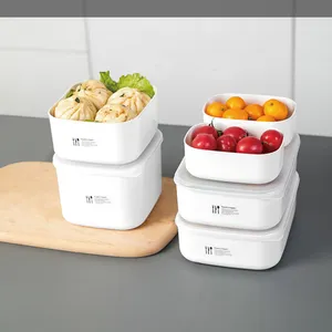 A2689便携式日本普通餐具包装堆叠式容器防漏盒储存带盖食品饭盒