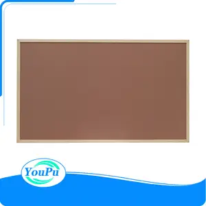 Natural Linen Board Factory Custom Wood Frame Square Board Notice Vision Linen Bulletin Board With Pin Hanging Kits