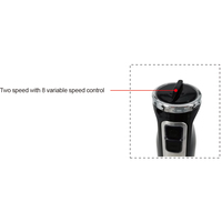 Mixeur plongeant électrique haute puissance avec lumière LED bleue 800W et gobelet de 600ml